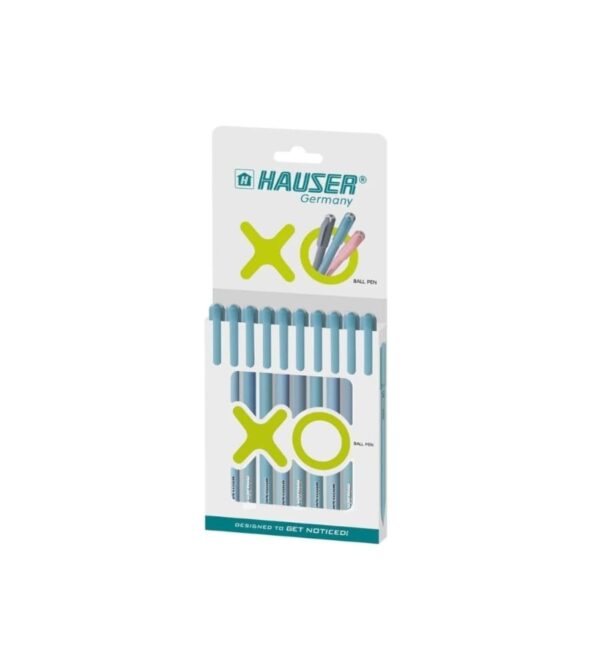 HAUSER XO 0.7mm Ball Pen – Pack of 10 (Blue)