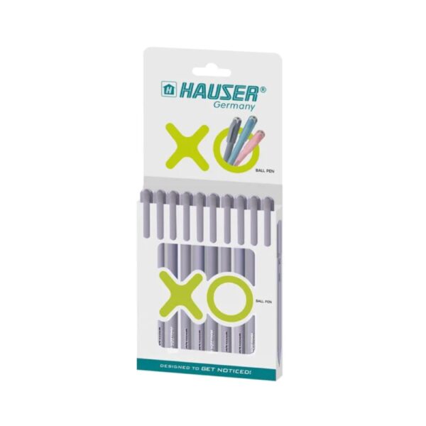 HAUSER XO 0.7mm Ball Pen – Pack of 10 (Black)